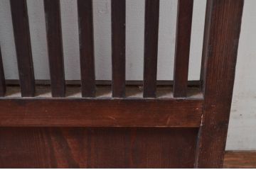 アンティーク建具　粋な風情感じる荒格子戸1枚(格子戸、引き戸、建具)(R-081076)