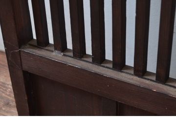 アンティーク建具　粋な風情感じる荒格子戸1枚(格子戸、引き戸、建具)(R-081076)