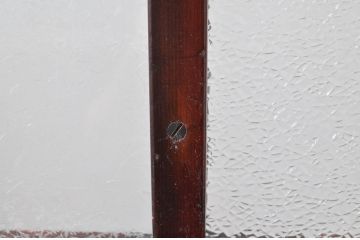 アンティーク建具　カラフルな色ガラスが大正ロマンの雰囲気を演出する幅狭ガラス戸2枚セット(引き戸、建具)(R-081077)