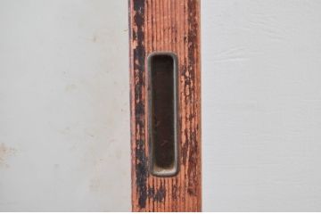 アンティーク建具　使い込まれた風合いが味わい深いガラス戸2枚セット(引き戸、建具)(R-081082)