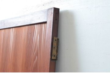 アンティーク建具　落ち着いた和の空間を演出するガラス帯戸1枚(扉、ドア、ガラス戸、帯戸)(R-081087)