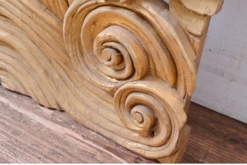 ビンテージ建具　激レア　特注品!!　龍の彫刻の小さな扉1対2枚セット(両開き扉1対、木製扉、ヴィンテージ)(R-081092)