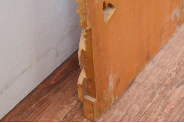 ビンテージ建具　激レア　特注品!!　龍の彫刻の小さな扉1対2枚セット(両開き扉1対、木製扉、ヴィンテージ)(R-081092)