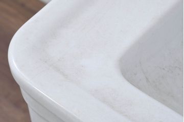 和製ビンテージ　希少!!　東洋陶器　TOTO　ヨーロピアン　クラシックな美しさと空間の開放感が魅力のペデスタルシンク(洗面台、流し、手洗いスタンド、ウォッシュスタンド、店舗什器)(R-081099)