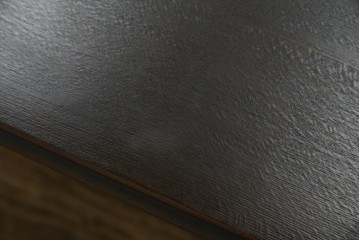 和製ビンテージ　オールドカリモク(karimoku)　マガジンラック付き　木のぬくもり感じるサイドテーブル(電話台、飾り台、ディスプレイ台、陳列棚、コンソールテーブル、ヴィンテージ)(R-081100)