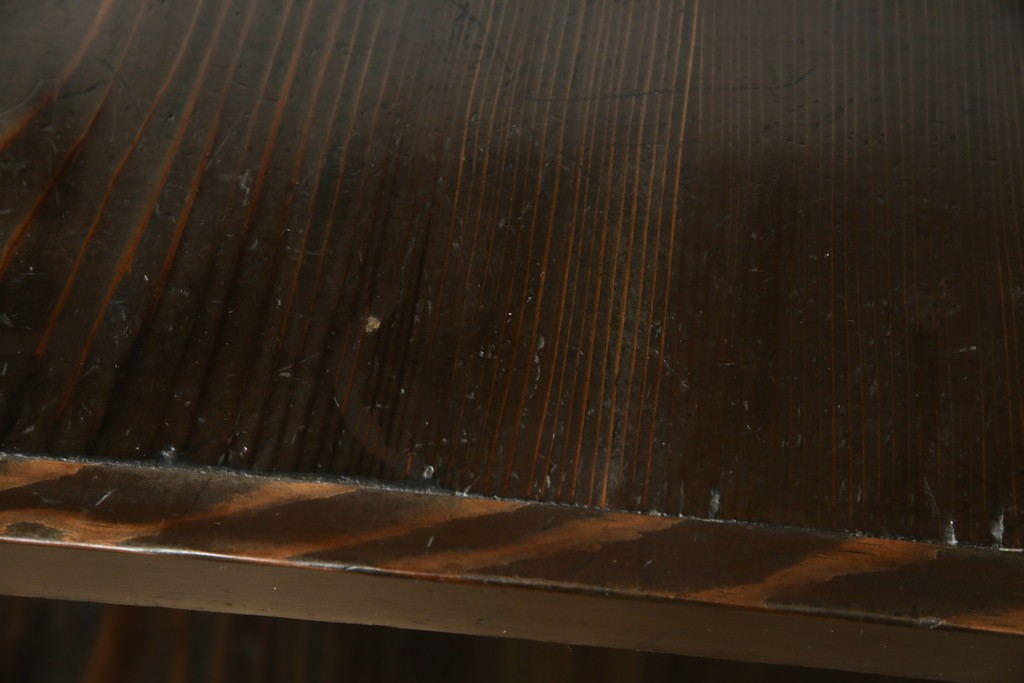 和製アンティーク　木味の簡素な三段飾り棚　(R-081102)