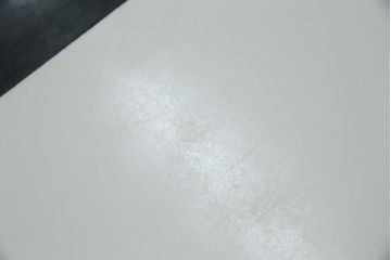 和製ビンテージ　デコラ天板　アイアンフレーム　かわいいチェッカー柄が目を引くローテーブル(センターテーブル、リビングテーブル、鉄脚、ヴィンテージ)(R-081106)