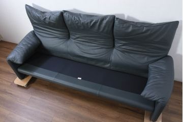 中古　超美品　Cassina(カッシーナ)　MARALUNGA(マラルンガ)　専門店にて再塗装リペア済!高級感あふれる3人掛けソファ(3P、三人掛けソファ)(現行定価約240万円)(R-081116)