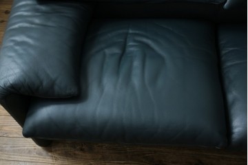 中古　超美品　Cassina(カッシーナ)　MARALUNGA(マラルンガ)　専門店にて再塗装リペア済!高級感あふれる3人掛けソファ　現行定価約240万円　(R-081116)