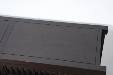 中古　美品　重厚感ある佇まいが魅力的な五尺水屋箪笥サイドボード(食器棚、戸棚、収納棚、キャビネット)(R-081118)