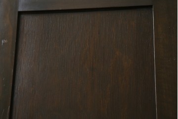 和製アンティーク　希少デザイン　樺(カバ)材　傘立て付きの珍しいデザインが素敵な下駄箱　(R-081126)