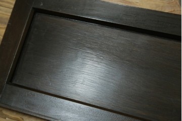 和製アンティーク　希少デザイン　樺(カバ)材　傘立て付きの珍しいデザインが素敵な下駄箱　(R-081126)