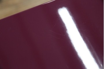 未使用　展示品　二本松民芸家具　田中家具　気品ある桜のデザインが美しい紫色に映えるモダンデザインの仏壇 定価約36万円相当　(R-081137)