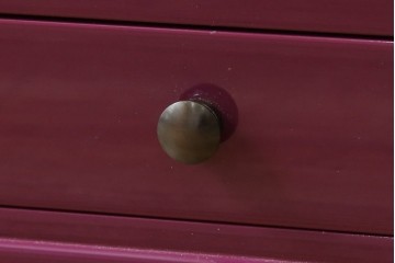 未使用　展示品　二本松民芸家具　田中家具　気品ある桜のデザインが美しい紫色に映えるモダンデザインの仏壇 定価約36万円相当　(R-081137)