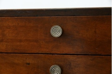 和製アンティーク　懐かしい雰囲気の五段小引き出し　(R-081144)