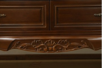 中古　美品　国会議事堂納品の高級家具メーカー　徳田家具　上品な佇まいで存在感のあるサイドボード　(R-081148)