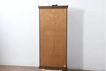 中古　美品　maruni(マルニ木工)　地中海ロイヤルシリーズ(ROYAL)　 シックな佇まいが魅力的なキャビネット(キュリオケース、ガラスケース、ショーケース、食器棚、カップボード、収納棚、戸棚、飾り棚、店舗什器、コレクションケース)(定価約60万円)(R-081151)