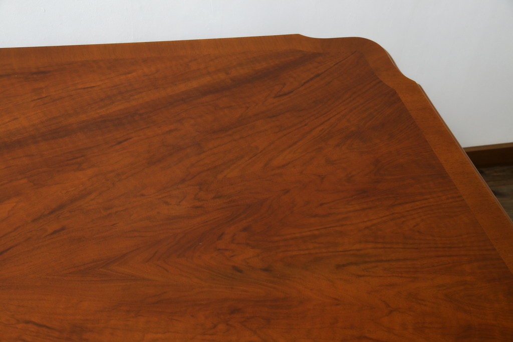 中古　美品　最高級アメリカ家具ブランド　JOHN WIDDICOMB(ジョン ウィディコム)　マホガニー材　保護天板・テーブルパッド付き　格式高い空間を演出する大型ダイニングテーブル　定価約120万円　(R-081156)