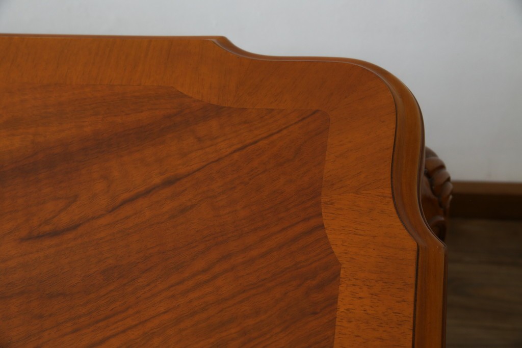 中古　美品　最高級アメリカ家具ブランド　JOHN WIDDICOMB(ジョン ウィディコム)　マホガニー材　保護天板・テーブルパッド付き　格式高い空間を演出する大型ダイニングテーブル　定価約120万円　(R-081156)