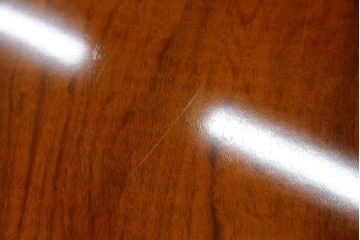 中古　美品　最高級アメリカ家具ブランド　JOHN WIDDICOMB(ジョン ウィディコム)　マホガニー材　保護天板・テーブルパッド付き　格式高い空間を演出する大型ダイニングテーブル　定価約120万円　(R-081156)