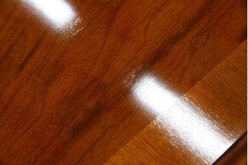 中古　美品　最高級アメリカ家具ブランド　JOHN WIDDICOMB(ジョン ウィディコム)　マホガニー材　保護天板・テーブルパッド付き　格式高い空間を演出する大型ダイニングテーブル　定価約120万円　(R-081156)