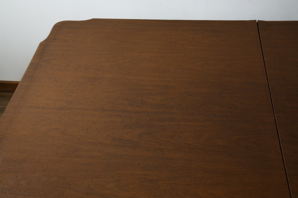 中古　美品　最高級アメリカ家具ブランド　JOHN WIDDICOMB(ジョン ウィディコム)　マホガニー材　保護天板・テーブルパッド付き　格式高い空間を演出する大型ダイニングテーブル　定価約120万円　(R-081156)