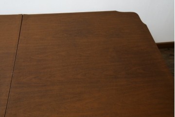 中古　美品　最高級アメリカ家具ブランド　JOHN WIDDICOMB(ジョン ウィディコム)　マホガニー材　保護天板・テーブルパッド付き　格式高い空間を演出する大型ダイニングテーブル　定価約120万円　(R-081156)