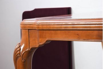 中古　美品　最高級アメリカ家具ブランド　JOHN WIDDICOMB(ジョン ウィディコム)　マホガニー材　格式高い空間を演出する大型ダイニングテーブル(4人掛け、6人掛け、食卓、天板カバー付き)(定価約120万円)(R-081156)