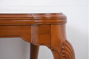中古　美品　最高級アメリカ家具ブランド　JOHN WIDDICOMB(ジョン ウィディコム)　マホガニー材　格式高い空間を演出する大型ダイニングテーブル(4人掛け、6人掛け、食卓、天板カバー付き)(定価約120万円)(R-081156)