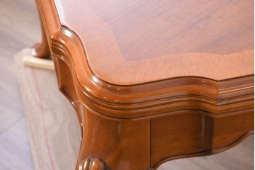 中古　美品　最高級アメリカ家具ブランド　JOHN WIDDICOMB(ジョン ウィディコム)　マホガニー材　格式高い空間を演出する大型ダイニングテーブル(4人掛け、6人掛け、食卓、天板カバー付き)(定価約120万円)(R-081156)