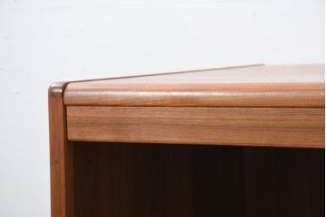 デンマークビンテージ　ディースキャン(D-SCAN)　チーク材　木のぬくもり感じるデザインが魅力的なデスクとチェアのセット(ワークデスク、片袖机、椅子、イス、在宅用、在宅ワーク用、ヴィンテージ)(R-081157)