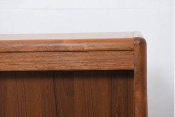 デンマークビンテージ　ディースキャン(D-SCAN)　チーク材　木のぬくもり感じるデザインが魅力的なデスクとチェアのセット(ワークデスク、片袖机、椅子、イス、在宅用、在宅ワーク用、ヴィンテージ)(R-081157)