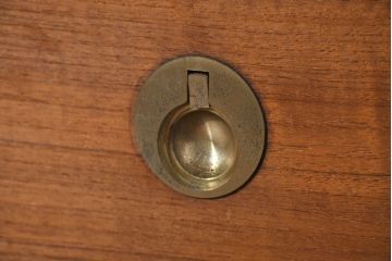デンマークビンテージ　ディースキャン(D-SCAN)　チーク材　木のぬくもり感じるデザインが魅力的なデスクとチェアのセット(ワークデスク、片袖机、椅子、イス、在宅用、在宅ワーク用、ヴィンテージ)(R-081157)