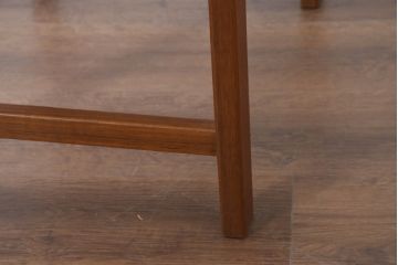 デンマークビンテージ　ディースキャン(D-SCAN)　チーク材　木のぬくもり感じるデザインが魅力的なデスクとチェアのセット(ワークデスク、片袖机、椅子、イス、在宅用、在宅ワーク用、ヴィンテージ)(R-081157)