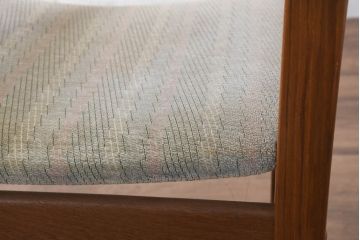 デンマークビンテージ　ディースキャン(D-SCAN)　チーク材　木のぬくもり感じるデザインが魅力的なデスクとチェアのセット(ワークデスク、片袖机、椅子、イス、在宅用、在宅ワーク用、ヴィンテージ)(R-081157)