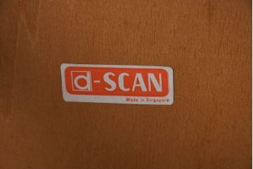 デンマークビンテージ　ディースキャン(D-SCAN)　チーク材　木のぬくもり感じるデザインが魅力的なデスクとチェアのセット(ワークデスク、片袖机、椅子、イス、在宅用、在宅ワーク用、ヴィンテージ)(R-081157)