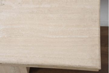 イタリアビンテージ　高級イタリア輸入家具　重厚感あふれる総大理石の大型なダイニングテーブル(4人掛け、6人掛け、食卓)(R-081159)