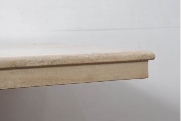 イタリアビンテージ　高級イタリア輸入家具　重厚感あふれる総大理石の大型なダイニングテーブル(4人掛け、6人掛け、食卓)(R-081159)