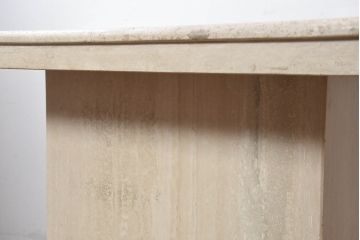 イタリアビンテージ　高級イタリア輸入家具　重厚感あふれる総大理石の大型なダイニングテーブル(4人掛け、6人掛け、食卓)(R-081159)