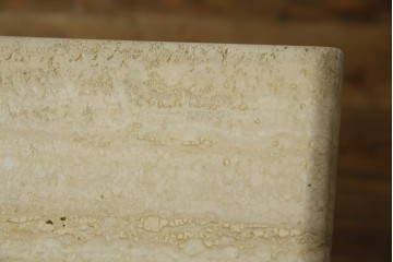 イタリアビンテージ　高級イタリア輸入家具　重厚感あふれる総大理石の大型なダイニングテーブル　(R-081159)