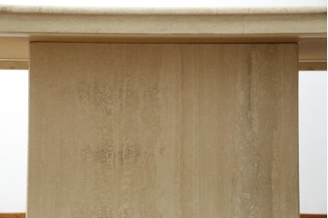 イタリアビンテージ　高級イタリア輸入家具　重厚感あふれる総大理石の大型なダイニングテーブル　(R-081159)