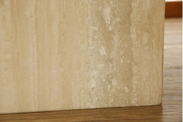 イタリアビンテージ　高級イタリア輸入家具　重厚感あふれる総大理石の大型なダイニングテーブル　(R-081159)