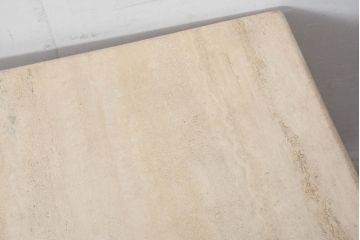イタリアビンテージ　高級イタリア輸入家具　重厚感あふれる総大理石のコーヒーテーブル(センターテーブル、リビングテーブル、カフェテーブル)(R-081160)
