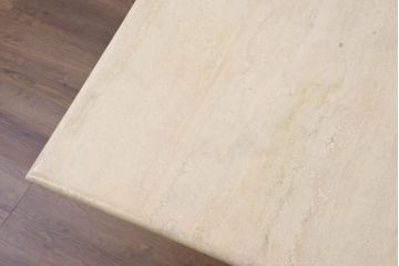 イタリアビンテージ　高級イタリア輸入家具　重厚感あふれる総大理石のコーヒーテーブル(センターテーブル、リビングテーブル、カフェテーブル)(R-081160)