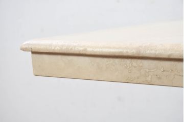 イタリアビンテージ　高級イタリア輸入家具　重厚感あふれる総大理石のコーヒーテーブル(センターテーブル、リビングテーブル、カフェテーブル)(R-081160)