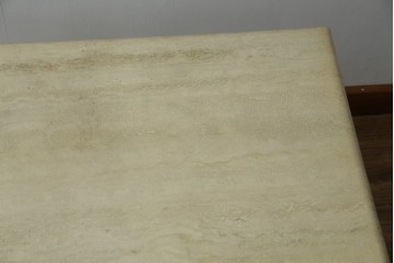 イタリアビンテージ　高級イタリア輸入家具　重厚感あふれる総大理石のコーヒーテーブル(センターテーブル、リビングテーブル、カフェテーブル)(R-081160)