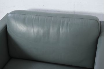 アメリカビンテージ　高級輸入家具　Knoll(ノル)　フィスターコレクション　総革の贅沢な1人掛けラウンジソファ4脚セット(レザー、一人掛け、1Pソファ、アームソファ、ヴィンテージ、ノール、バラ売り可能)(現行定価4脚で約280万円)(R-081163)