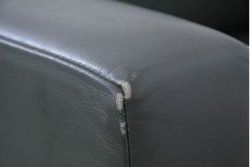 アメリカビンテージ　高級輸入家具　Knoll(ノル)　フィスターコレクション　総革の贅沢な1人掛けラウンジソファ4脚セット(レザー、一人掛け、1Pソファ、アームソファ、ヴィンテージ、ノール、バラ売り可能)(現行定価4脚で約280万円)(R-081163)