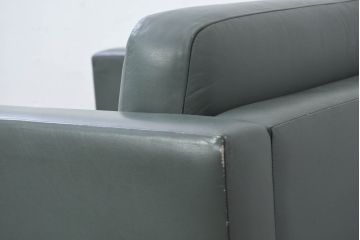 アメリカビンテージ　高級輸入家具　Knoll(ノル)　フィスターコレクション　総革の贅沢な1人掛けラウンジソファ4脚セット(レザー、一人掛け、1Pソファ、アームソファ、ヴィンテージ、ノール、バラ売り可能)(現行定価4脚で約280万円)(R-081163)