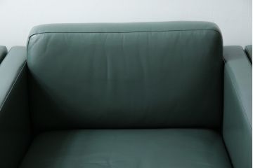 アメリカビンテージ　高級輸入家具　Knoll(ノル)　フィスターコレクション　総革の贅沢な1人掛けラウンジソファ4脚セット(レザー、一人掛け、1Pソファ、アームソファ、ヴィンテージ、ノール、バラ売り可能)(現行定価4脚で約280万円)(R-081163)